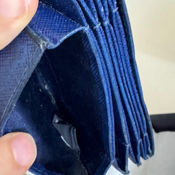 Prada Card Wallet Blue Saffiano Leather with box - Picture 8 of 8